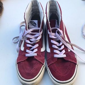 Vans high top suede sneakers